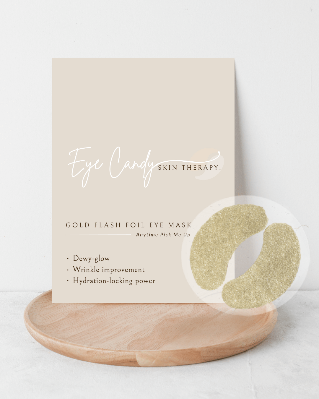 Gold Flash Foil Eye Mask